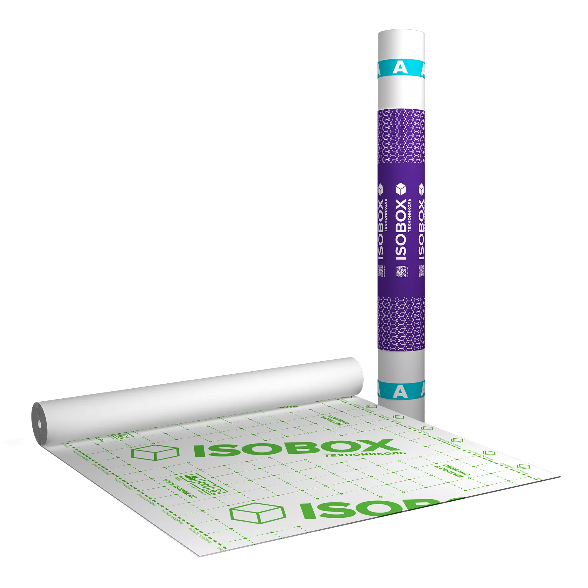 Ветро-влагозащитная пленка Isobox A, (1,6 x 43,75 м), 70 м2, ТехноНиколь